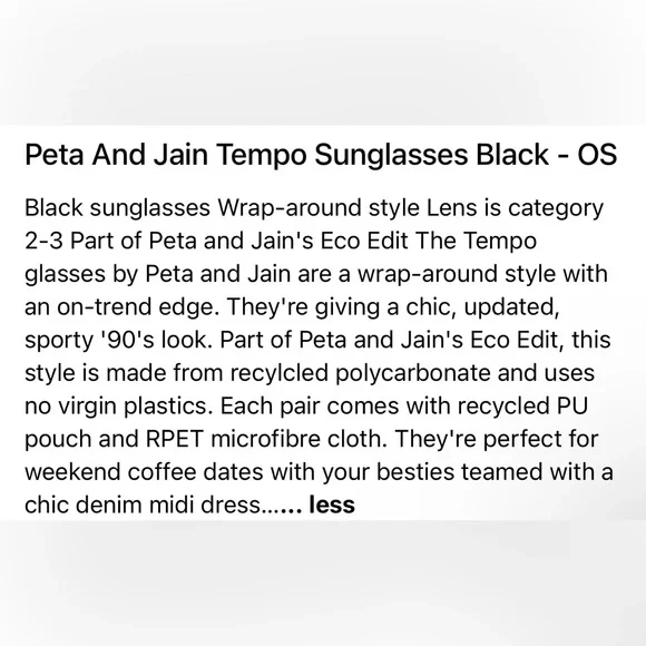 Peta + Jain , Sunglasses Tempo , black, unisex - Picture 9 of 9